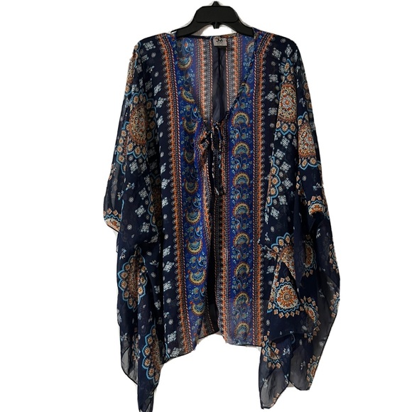 Jonathan Martin JM 2x Pool Cover All Women’s Body Covers Navy Blue, Multi Color - Picture 1 of 16